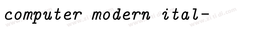 computer modern ital字体转换 computer modern ital字体转换